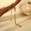 INS Light Luxury Fashion Baroque Freshwater Pearl Bracelet Plated 18K Gold Stainless Steel Cuban Chain Jewelry