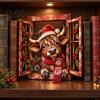 Decorative Accents Funny Pet Window Ornament for Christmas, Festive Table Office Holiday Decoration Decor Home Living Room Display