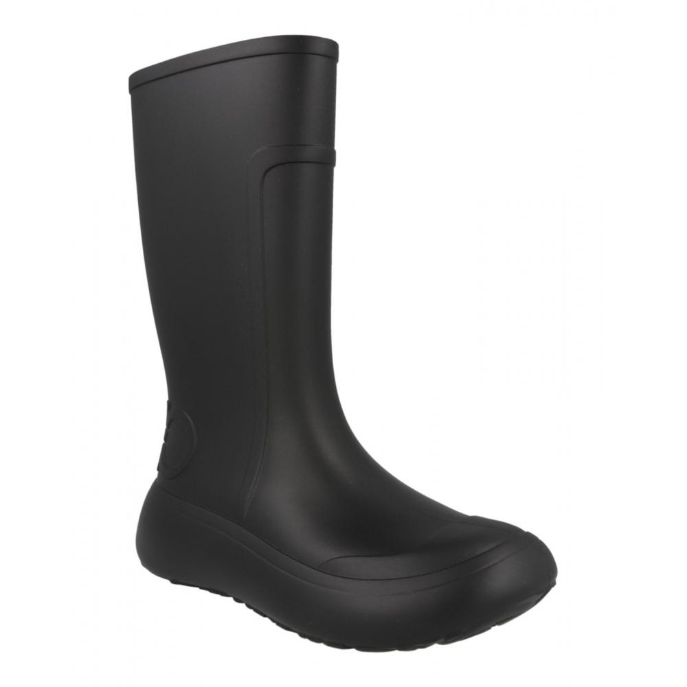 Salvatore Ferragamo Gancini Logo Rain Boots Black