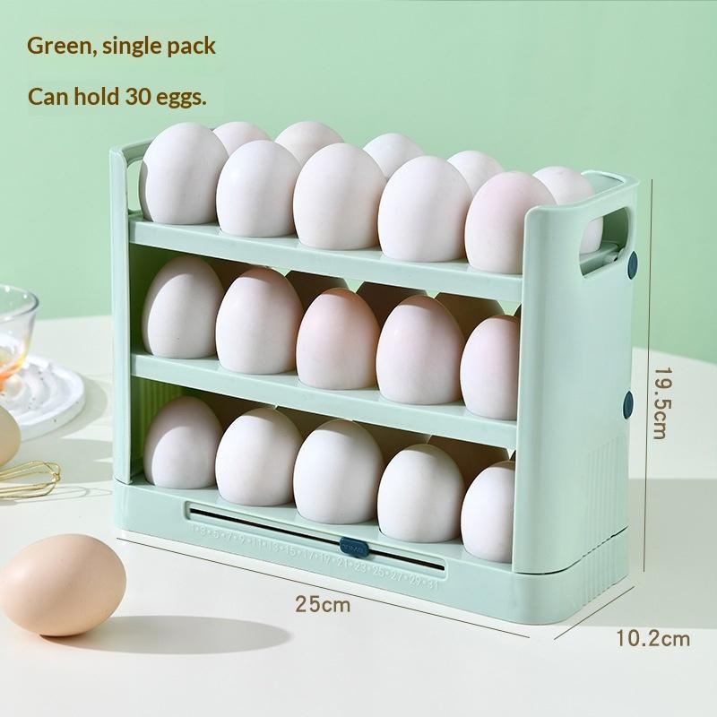Refrigerator Egg Organizer 36 Capacity Stackable Holder with Detachable Design for Kitchen Storage