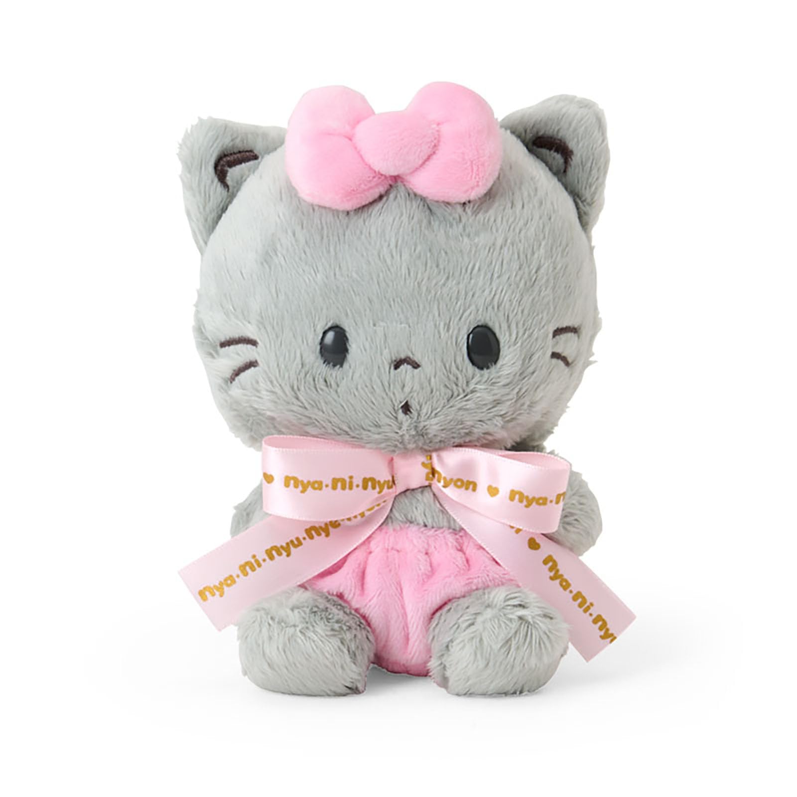 Sanrio Nyanii Nunyeneon Plush Toy Character Awards Logo Ribbon Suitable for Ages 3 and Up 748757