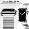 Titanium Color Stainless Steel Strap For Apple Watch Band Ultra2 49mm 45mm 44mm 42mm 41mm 40mm Link Bracelet IWatch 9 8 7 6 SE 5