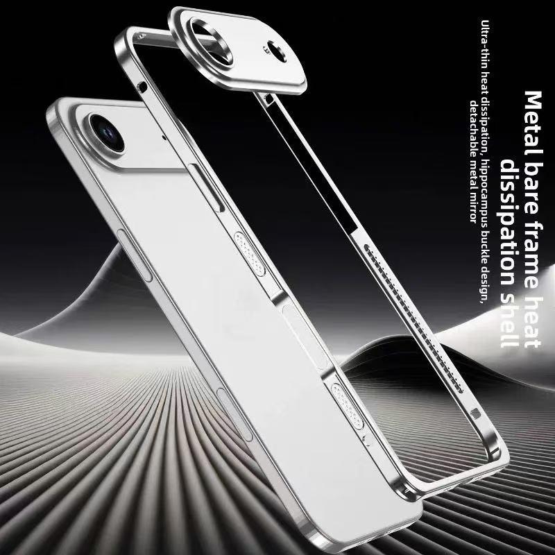High Quality Metal Camera Lens Frame Bumper Mobile Phone case for iPhone 13 14 15 16 17 Pro 17pro Max case Matel Aluminum