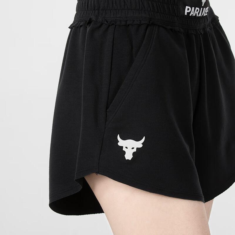 Under Armour Letter Print Running Sports Casual Shorts Women shorts Black 1363445-001