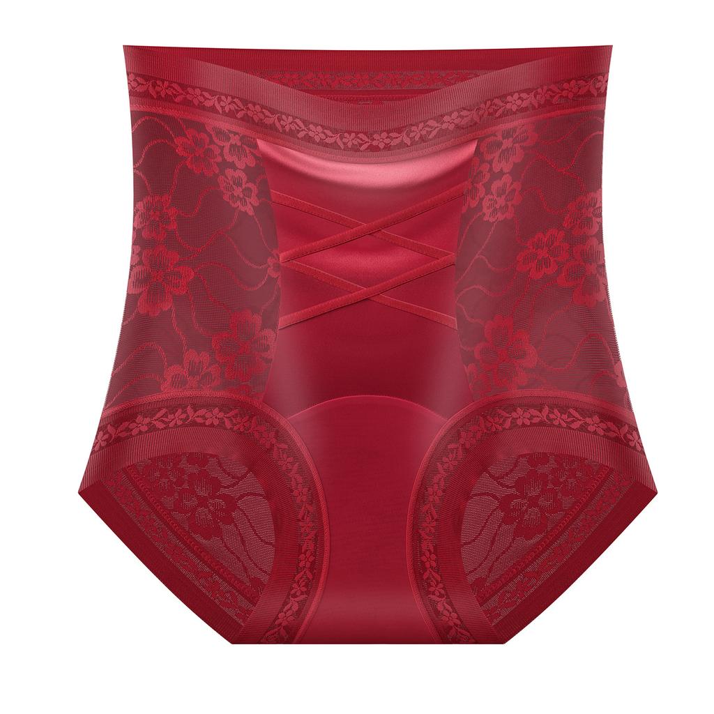 Dámské letní sexy krajkové kalhotky plus size, lehký luxus, vysoký pas, bezešvé, tvarující břicho, zvedající tělo, tvarující boky