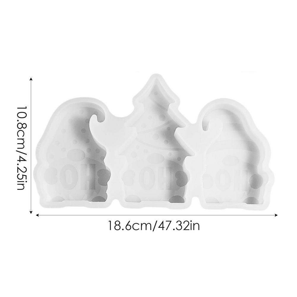 

Рождественский гном силиконовая форма украшение гнома рождественская форма гнома формы для украшений гнома украшение гнома на дни рождения белый