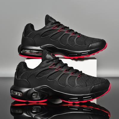 2024 Air Cushion Running Shoes Men Breathable Runner Lightweight Knit Mesh Vamp Sneakers Walking Shoes Tennis Shoes Male Outdoor Shoe