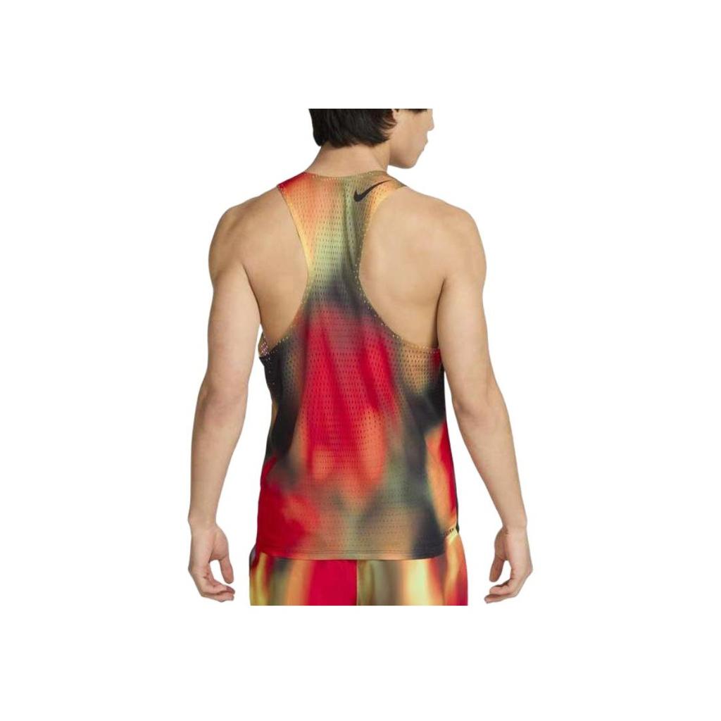 New Nike AEROSWIFTDri-FIT ADV Tank Tops Men's Light Lemon/Light Red/Black/Black HJ3381-736