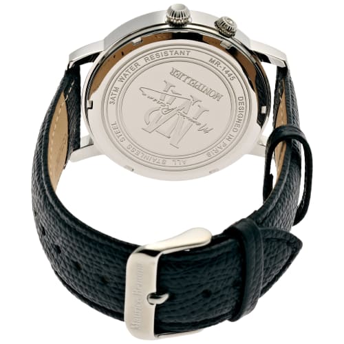 Maurice Renoma Wristwatch MR-1445 NAVY Official Import Black