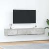 TV Cabinets 2 pcs Concrete Grey 80 x 31 x 25.5 cm Particleboard