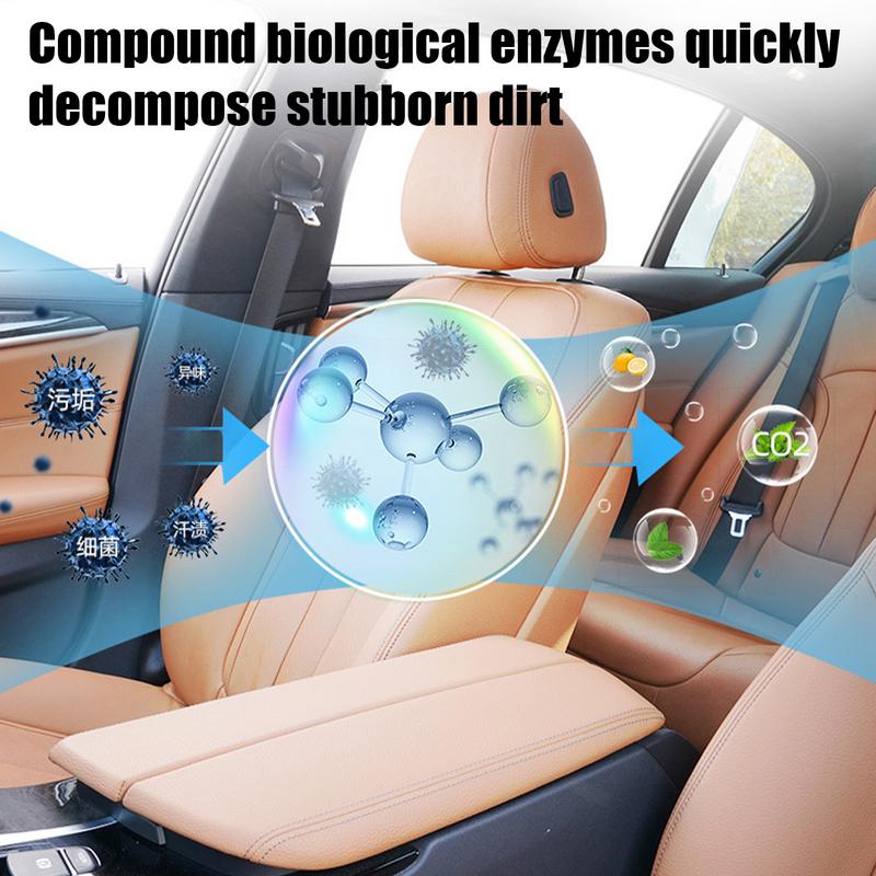 256ml víceúčelový pěnový čistič, sprej na čištění kůže, mytí auta, interiér auta, čističe domácnosti, odstraňování skvrn