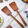Nonstick Pan Wooden Spatula High Temperature Resistant Acacias Kitchen Tool Ergonomic Grip For Flipping Stirring Serving