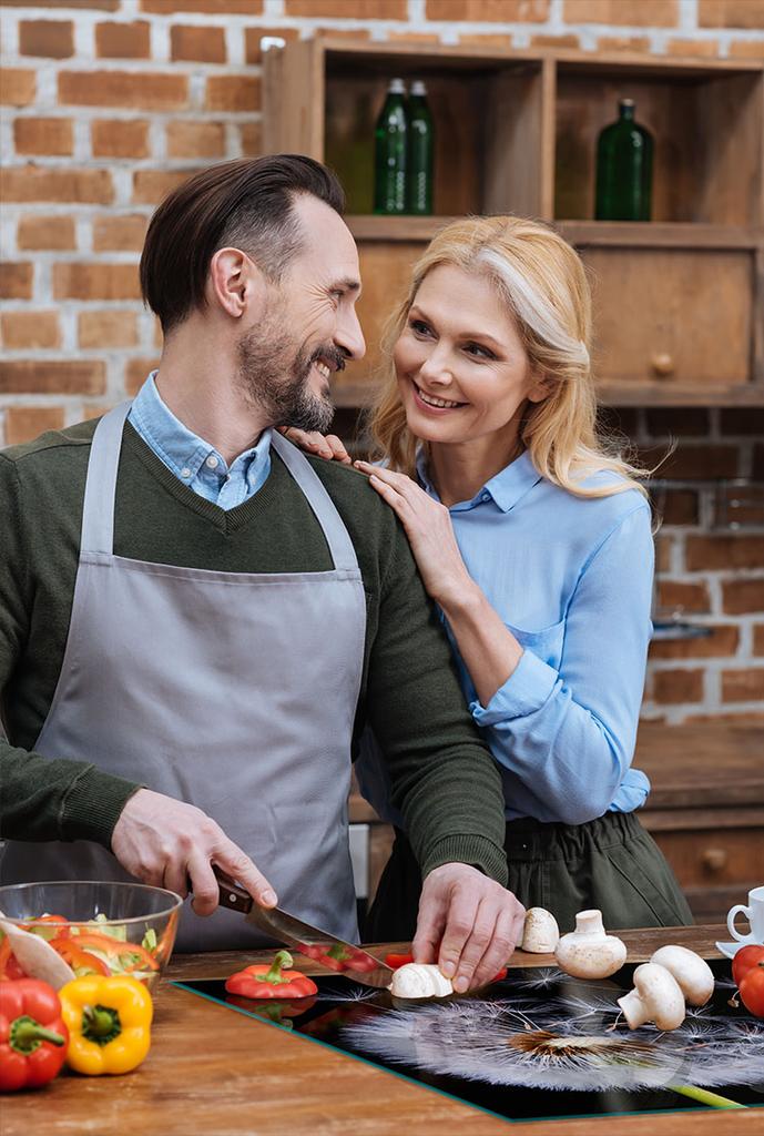 SZKLANA PŁYTA OCHRONNA NA KUCHENKĘ 70x52 KWIAT