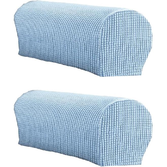 LINGXIYA Set of 2 Sofa Armrest Cover, Soft Stretch Arm Cover for Recliners Sofas Chairs,Couch Furniture Armrest Protector Covers