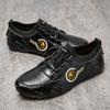 Popular Leather Sock Shoes Fashion White Sneakers For Men Casual Mens Shoes Genuine Leather Breathable Outdoor Shoes Man Loafers