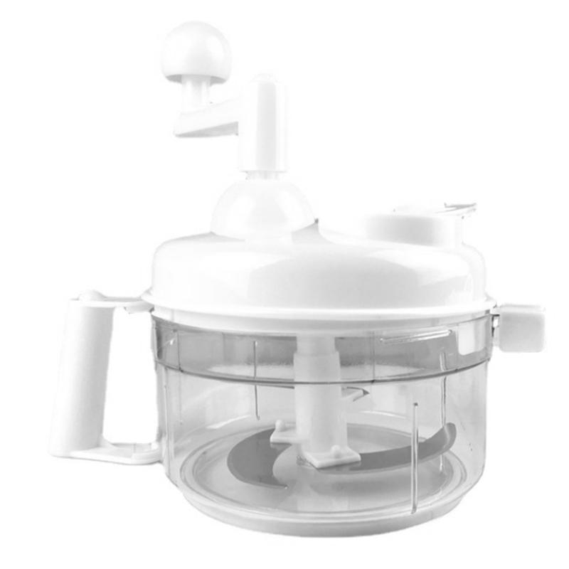 Hand Crank Vegetable Chopper, Multi-Function Vegetable Cutter, Hand Crank Vegetable Dehydrator Kitchen Gadgets белый