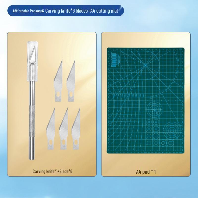 A4 Large Cutting Mat for Art, Crafts, and DIY Projects - Child-Friendly, Clay and Drawing Mat with Anti-Cut Features