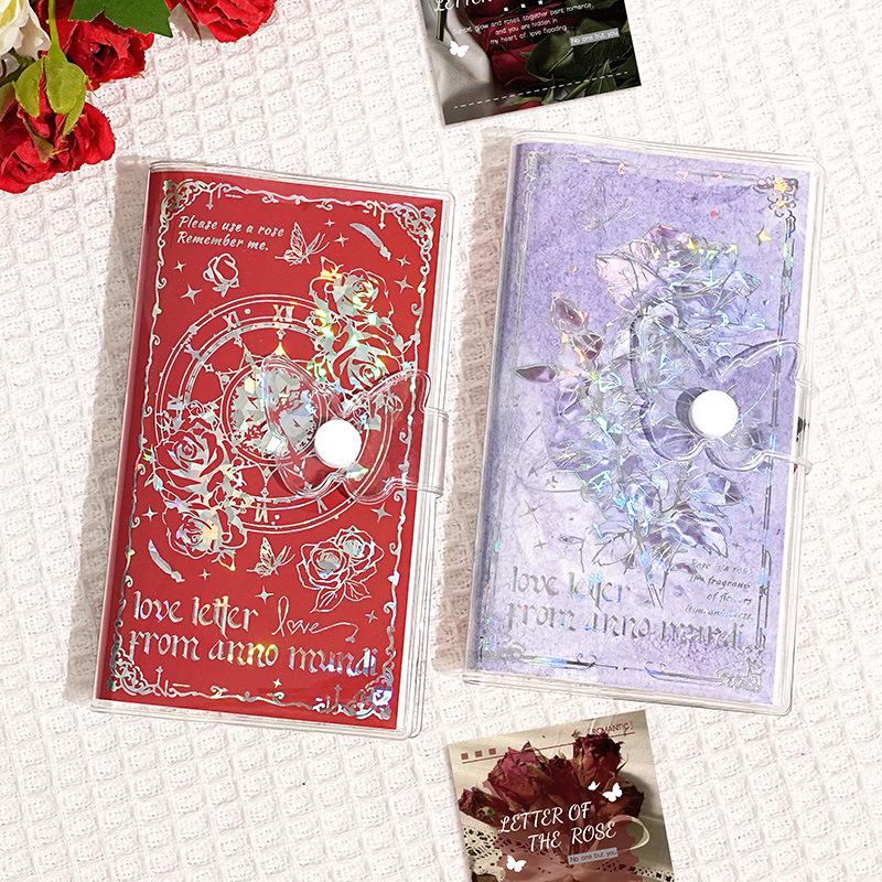 Retro Notatnik Rose Art B6 z Magnetycznym Zapięciem i Hot Stampingiem