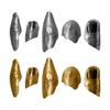 1/5Pcs No Manicure Open Ring Texture Lightweight Nail Irregular Metallic Skin Art Ring Adjustable Finger Accessory