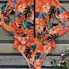 New One-piece Long-sleeved Swimsuit Vacation Beach Sunscreen Slim Plus Size Swimsuit