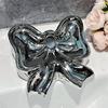 Ceramic Soap Holders with Bows Drainages Enhanceds Design Bathroom Counter Organizers Decorative Sink Tray