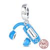 925 Silver Game Music Headphones Series Charms Fit 4MM hole diameter Beads Bracelet for Women Jewelry gift making