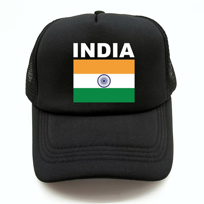 India Flag Trucker Cap Summer Unisex Cool Country Hat Baseball Caps Unisex Outdoor Mesh Net Caps