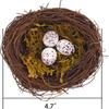 4Pcs 4.7" Birds Nest Artificial Bird Nest Decor House Decoration Birds Nest Fern  Party