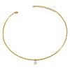 Zircon Water Drop Pendant Alloy Choker - Light Luxury Diamond-Inlaid Clavicle Chain