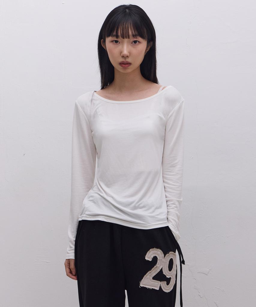 Ebeulisi Lettering Logo Long Sleeve (White)