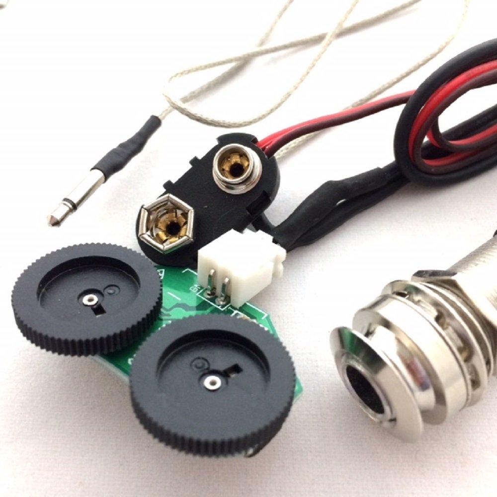 Acoustic Guitar Preamp Piezo Pickup Kit Tools Acoustic Guitar