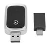Wireless Adapter for Carplay 5.8GHz WiFi Bluetooth 5.0 USB Type C Car Wired to Wireless Adapter for IOS Phone