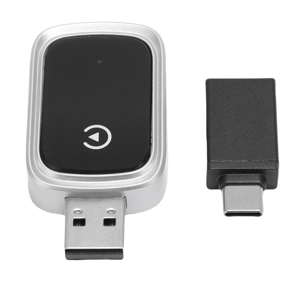 Wireless Adapter for Carplay 5.8GHz WiFi Bluetooth 5.0 USB Type C Car Wired to Wireless Adapter for IOS Phone