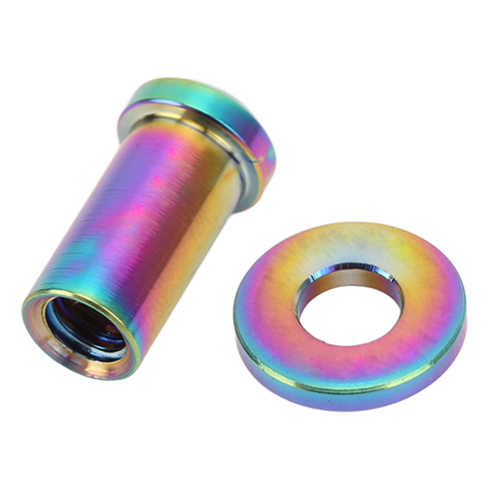 

Brake Caliper Nut Rust Proof Titanium Alloy C Clamp Fixed Nut with Washer for Road Bikes 15mm