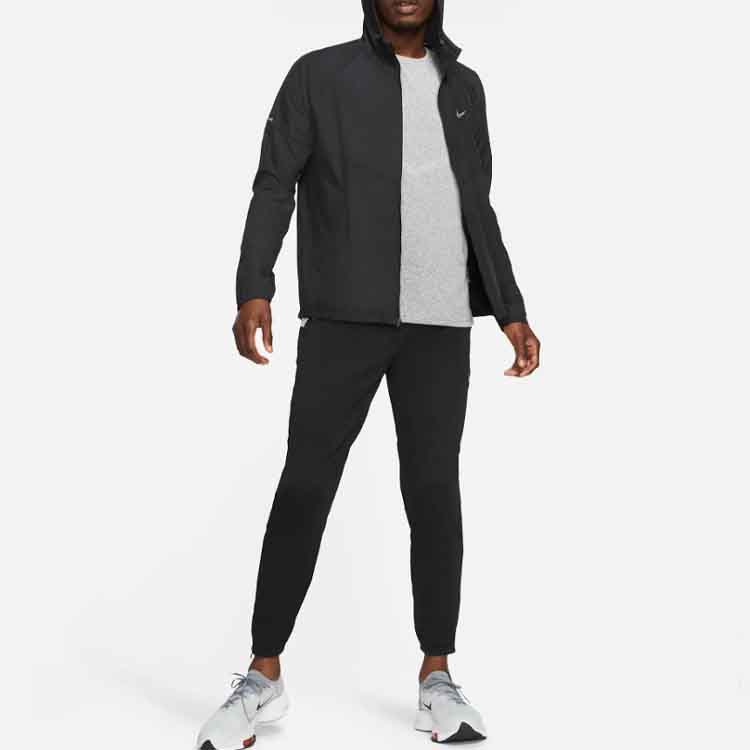 Nike Sports Fitness Training Running Tapered Knit Pants Men Bottoms Black DD5004-010