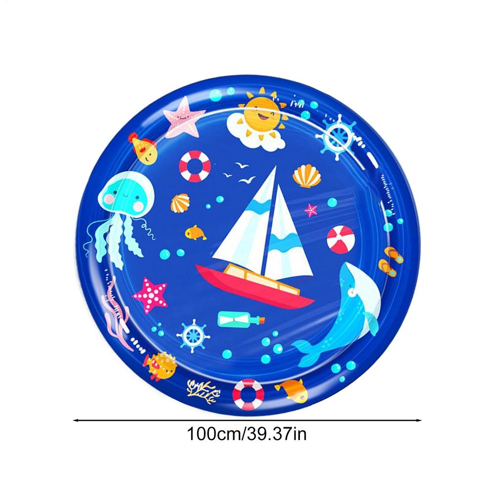 

Dog Water Play Mat Thickened Pet Cooling Cushion Interactive Pet Water Play Mat For Pool Playground Outdoors Indoors Gym