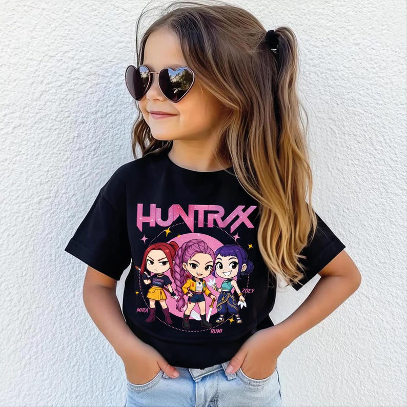Comfort Colors Kpop Demon Hunters Kids T-Shirt 150