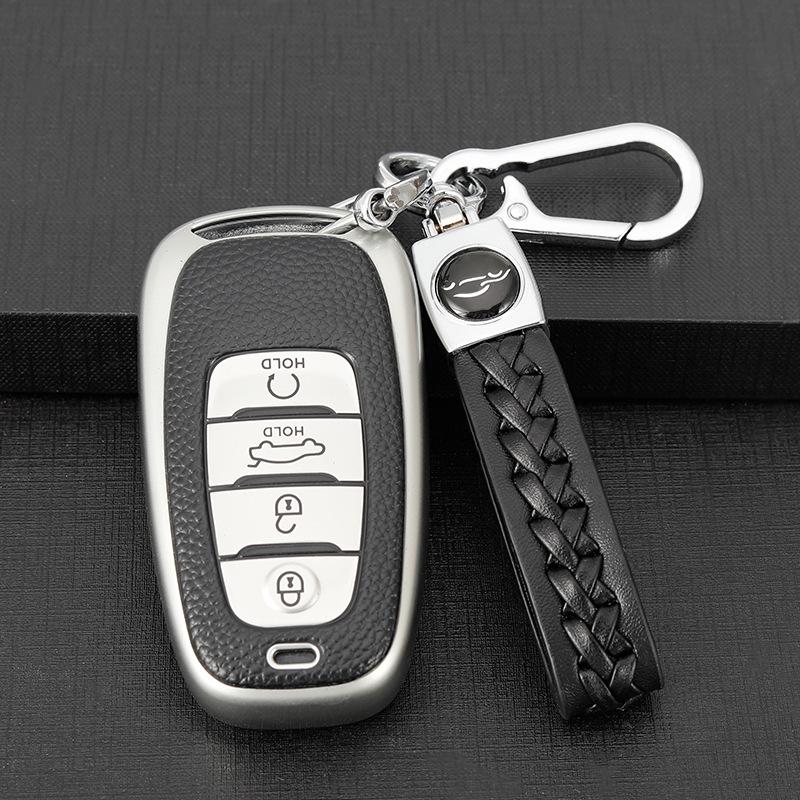 Car Key Case: Compatible with Hongqi H5, H9, E-HS9, H7, E-QM5 & HS5 Models