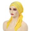 Dehnbarer Polyester Strass Beanie Kopftuch für Damen