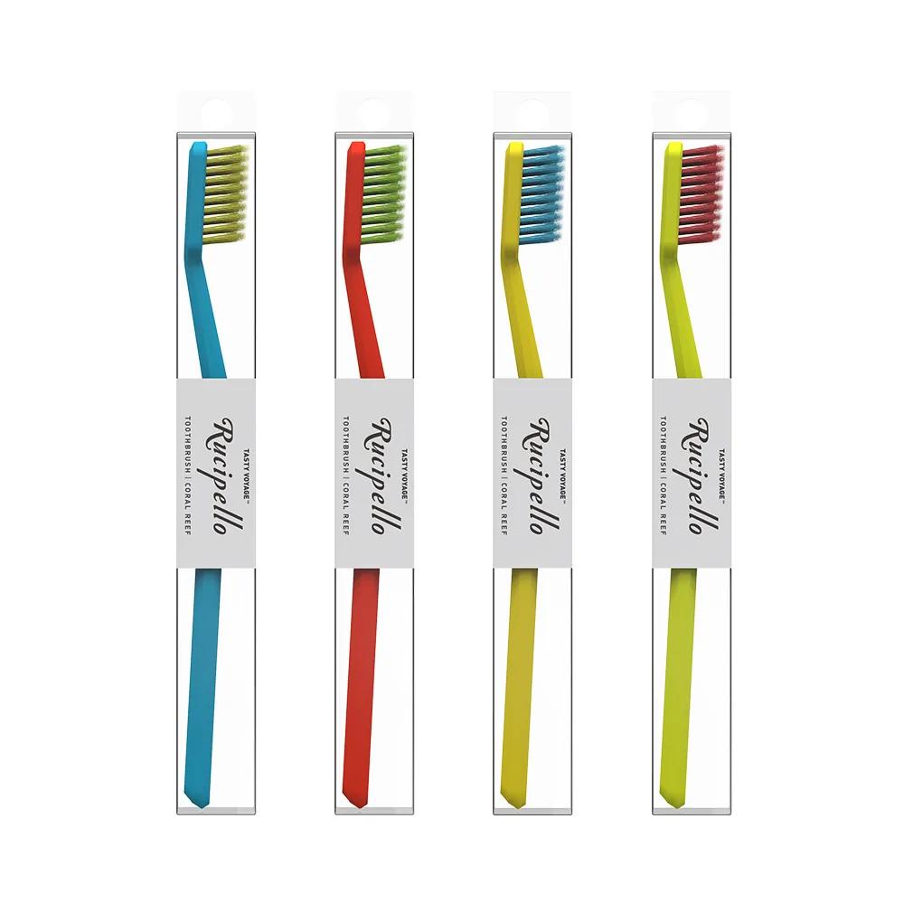 Rucipello Coral Reef 7 Degree Toothbrush 1ea (Color Random)