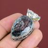 Faceted Black Rutile Pendant 925 Sterling Silver Pendant Handmade Jewelry Natural Gemstone Pendant Very Pretty Vintage Pendant Wedding Gifts