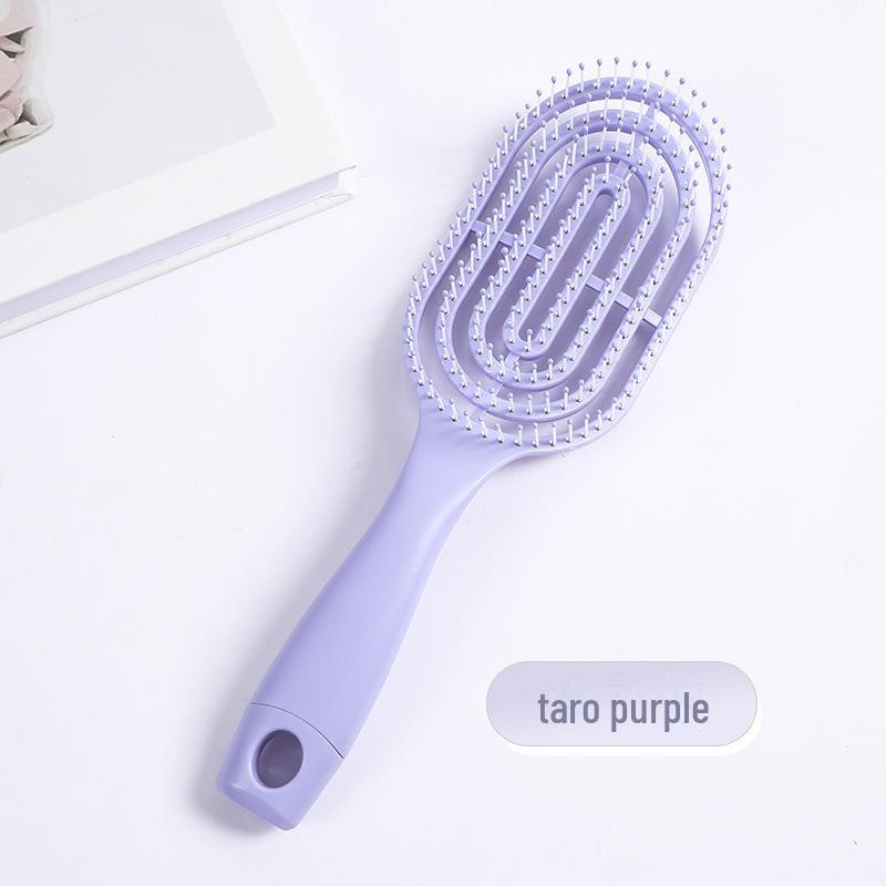 Elastic Ribbed Cute Girl Portable Hair and Massage Comb