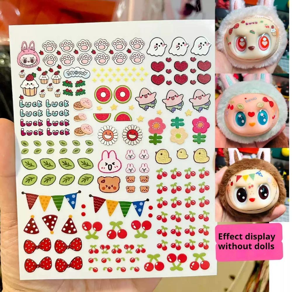 

Подходящие 17/38см Labubu V1v2v3 Запасные наклейки для глаз Виниловые контактные линзы Макияж Наклейки для глаз Сделай сам Кукла Детский подарок Игрушка Милый