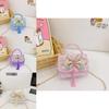 Girl Enchanting Cartoon Handbag With Pearl Accents Bright Colors For Everyday Fashion