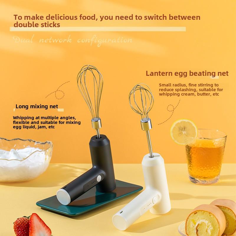 Wireless Mini Multifunctional Egg Beater Electric, Household Small Egg Beater High Power Mixer
