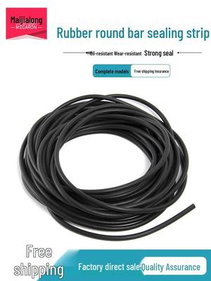 Flame Retardant Black NBR Rubber Strip: Oil-Resistant Sealing O-Ring Rope