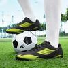 Low-Top Leather Football Training Shoes with Spikes - Youth & Large Sizes