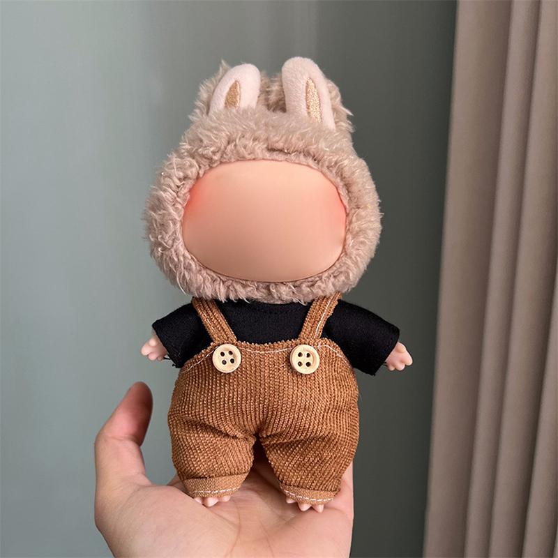 Plush Toy Clothes Set For 17Cm Plush Vinyl  Stylish Outfit Clothes Sports Leisure Suit  Outfit Accessories