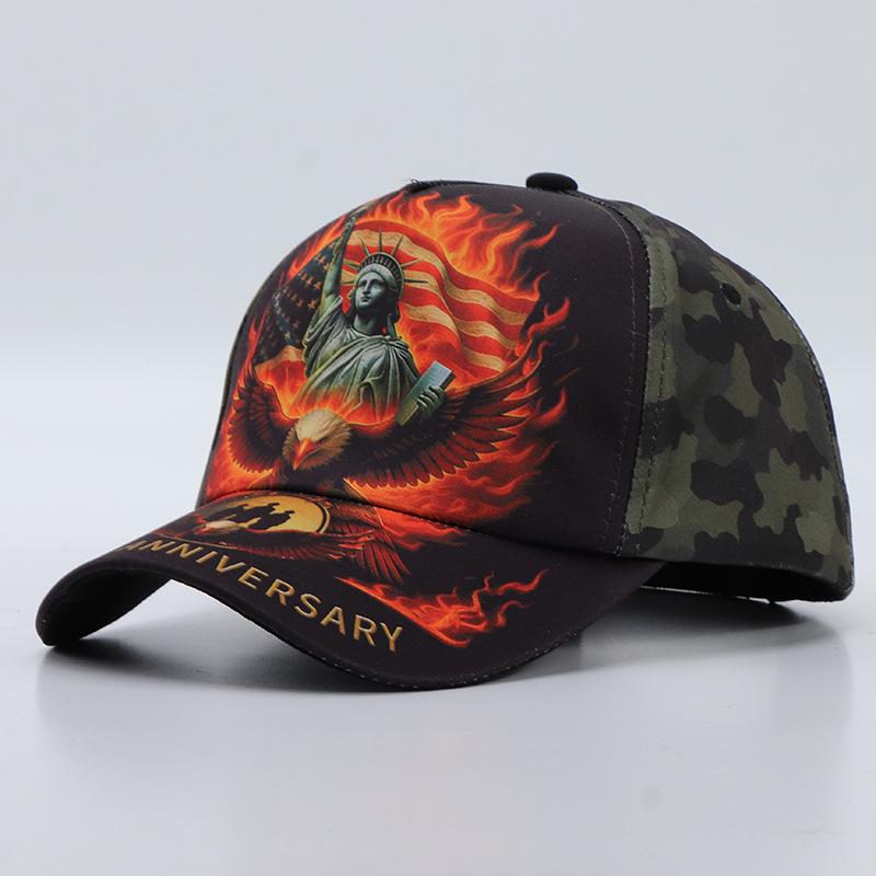 New Xiyin Temu Digital Printing Baseball Cap European and American Personalized Anniversary Cap