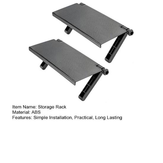 2Pcs TV Top Shelf Adjustable Screen Shelf Strong Load-bearing Simple Installation 2-leg Monitor Shelf Storage Rack
